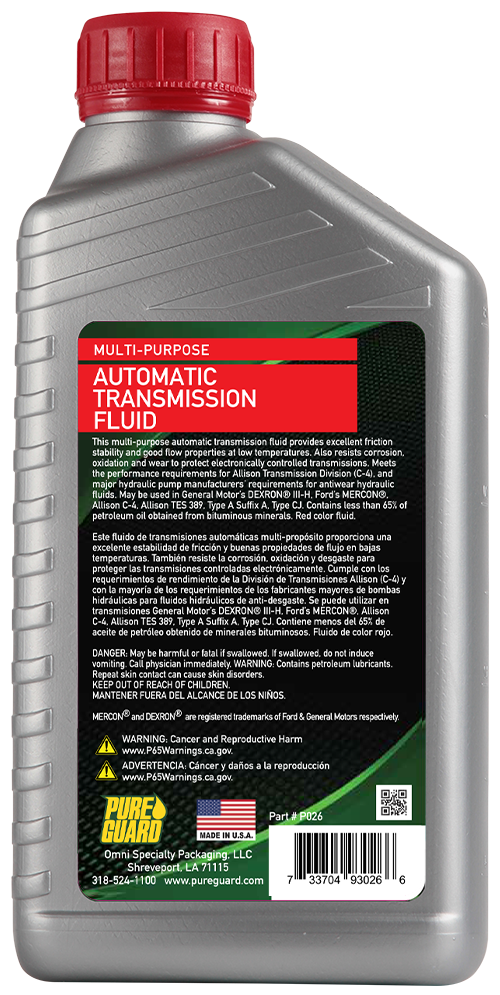Prime Guard PGATFGAL Prime Guard Automatic Transmission Fluid- Dexron/  Mercon- 1 Gallon